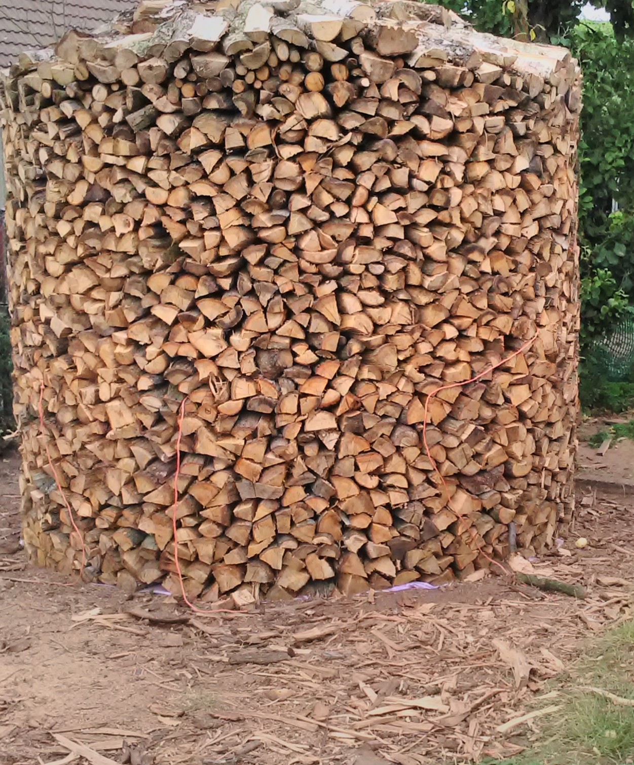 Holzmiete erstellen - Brennholz