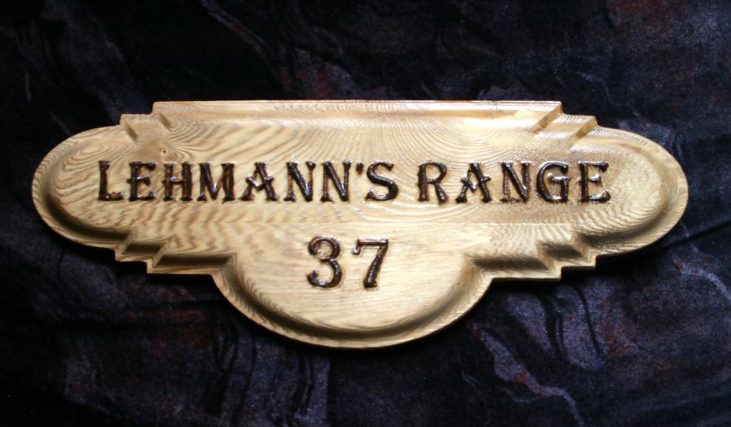 Hausnummernschild "Range"