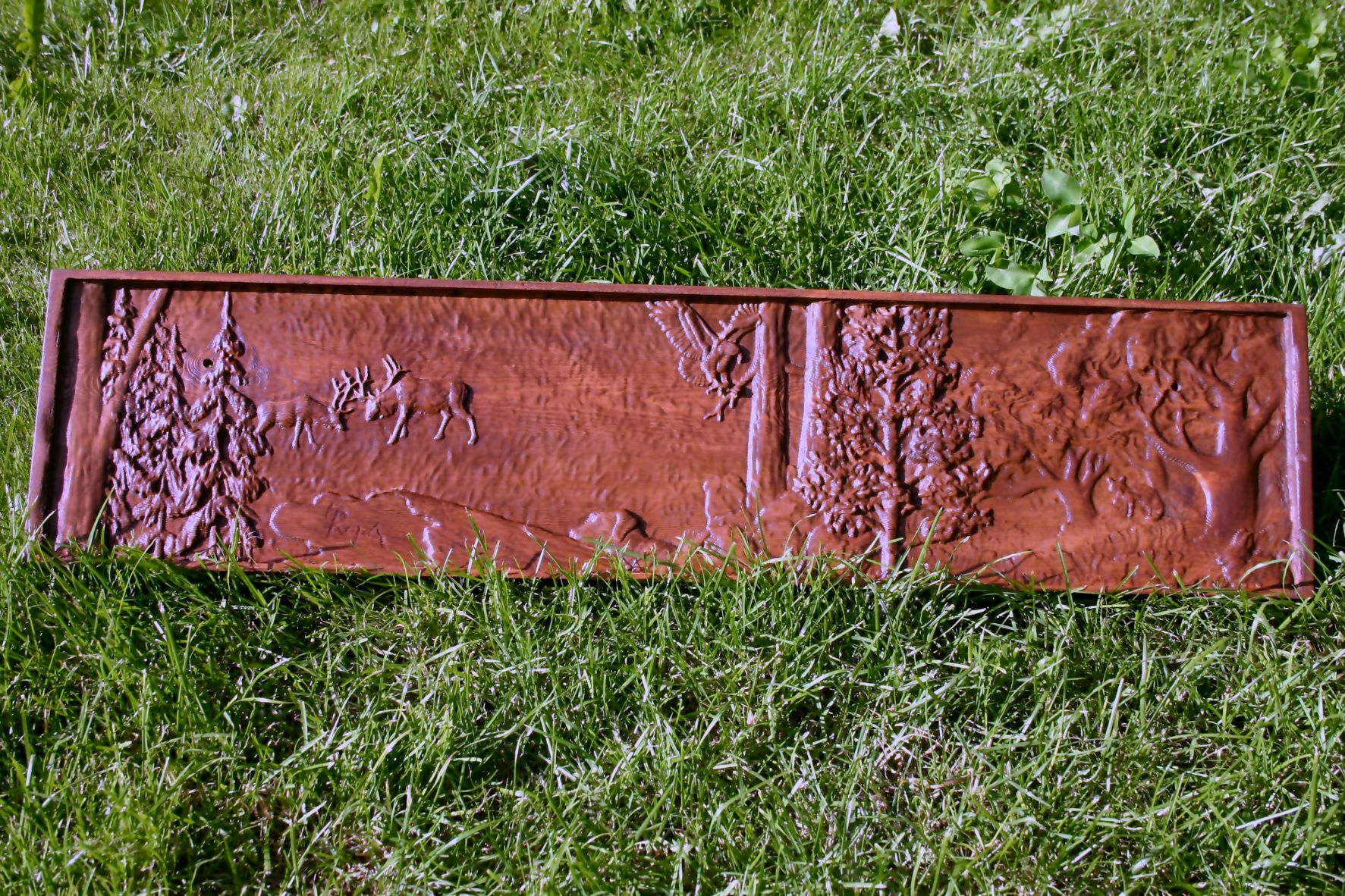 CN -Jagdmotiv Brunft in Kiefer