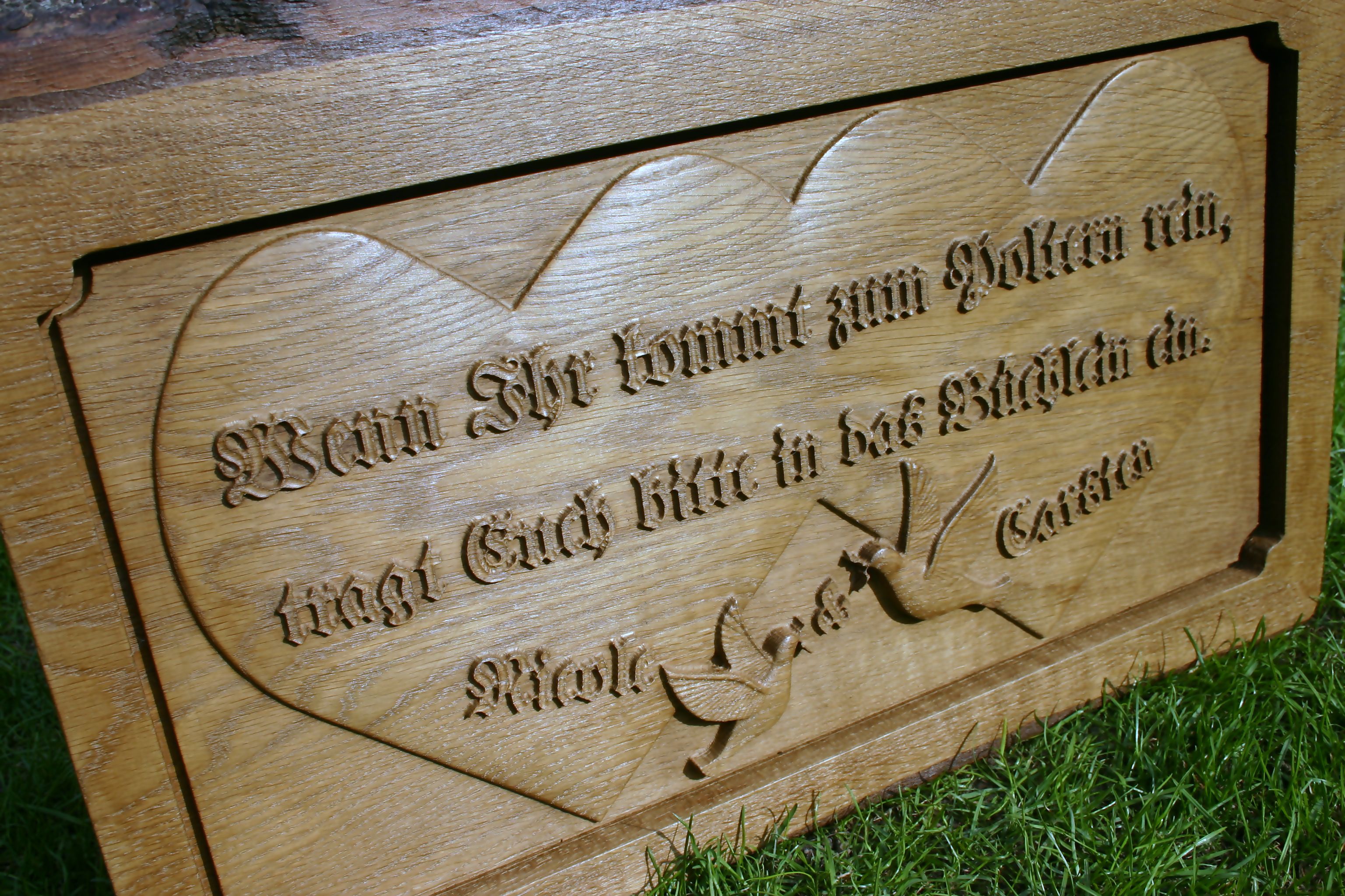 CN - Hochzeit Eichentafel  -Poltern